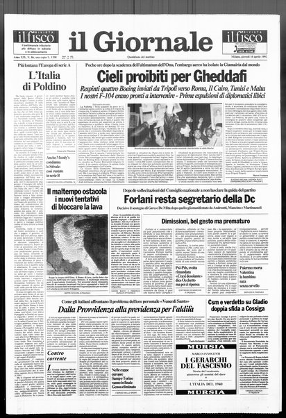 Il giornale : quotidiano del mattino